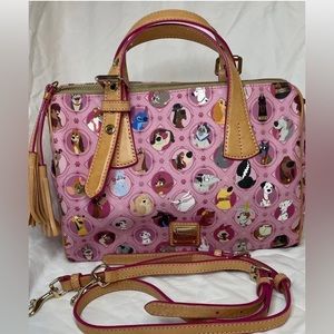Disney dooney pink dog barrel bag